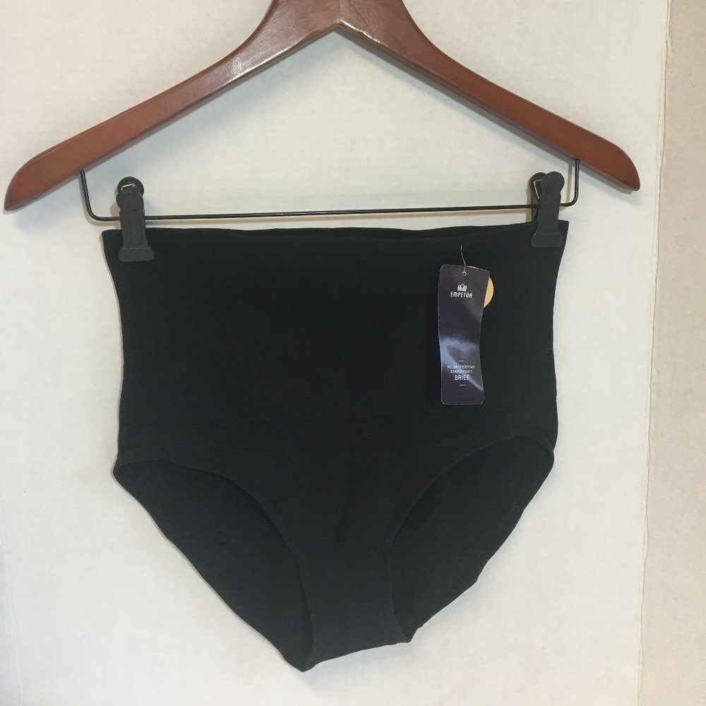 Shapewear Panty Brief High-Waisted Black Large Empetua